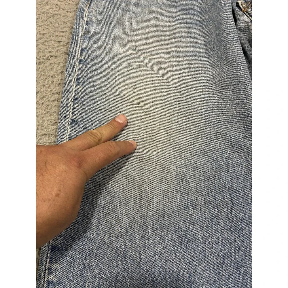 Levis 501XX Jeans Mens 40x30 Blue Straight Leg Denim Light Wash Button Fly VTG